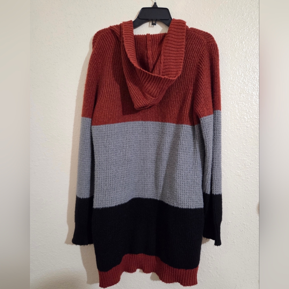 Multicolor Open Front Cardigan - Picture 4 of 13